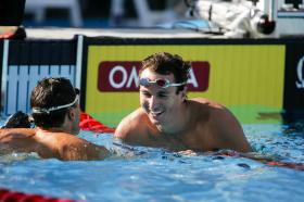 U.S. Olympic Swim Trials 2004100 Back, MenLenny Krayzelburg, USAAaron Peirsol, USA
