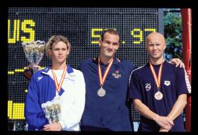 LEN European LC Championship 2000100 Back, MenMartin Lopez Zubero, ESP, 1st