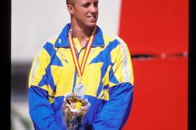 LEN European LC Championship 1997100 Free, MenLars Frolander, SWE, 2nd
