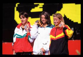 LEN European LC Championships 1997200 Breast, WomenAlicja Peczak, POL, 2ndAgnes Kovacs, HUN, 1stBrigitte Becue, BEL, 3rd