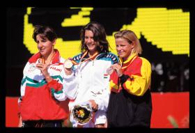 LEN European LC Championships 1997200 Breast, WomenAlicja Peczak, POL, 2ndAgnes Kovacs, HUN, 1stBrigitte Becue, BEL, 3rd