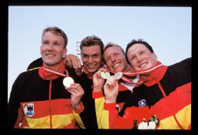 LEN European LC Championships 19994x200 Free, MenGER, 1st
