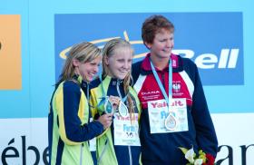 2005 FINA World LC Championships100 Fly Medallists, WomenLisbeth Lenton, 2nd, AUSJessicah Schipper, 1st, AUSOtylia Jedrzejczak, 3rd, POL