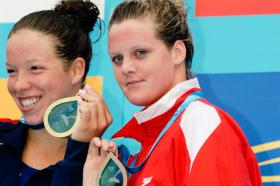 2005 FINA World LC Championships1500 Free Medallists, WomenKate Ziegler, 1st, USABrittany Reimer, 3rd, CAN