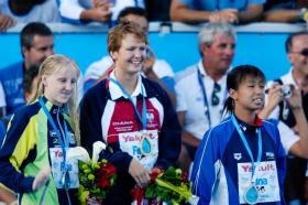 2005 FINA World LC Championships200 Fly Medallists, WomenJessicah Schipper, 2nd, AUSOtylia Jedrzejczak, 1st, POLYuko Nakanishi, 3rd, JPN