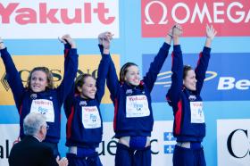 2005 FINA World LC Championships4x200 Free Relay Medallists, WomenUnited States, USA
