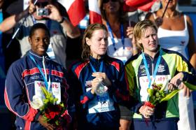 2005 FINA World LC Championships100 Free Medallists, WomenMalia Metella, 2nd, FRANatalie Coughlin, 2nd, USAJodie Henry, 1st, AUS