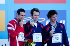 2005 FINA World LC Championships200 Back, MenMarkus Rogan, 2nd, AUTAaron Piersol, 1st, USARyan Lochte, 3rd, USAWorld Record