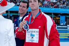 2005 FINA World LC Championships200 Breast, MenMike Brown, 2nd, CANBrendan Hansen, 1st, USA
