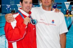 2005 FINA World LC Championships200 Breast, MenMike Brown, 2nd, CANYan Bidrman, Coach
