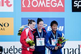 2005 FINA World LC Championships800 Free Medallists, WomenBrittany Reimer, 2nd, CANKate Ziegler, 1st, USAAi Shibata, 3rd, JPN