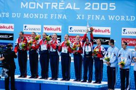 2005 FINA World LC ChampionshipsSynchro Team FinalsRussia, 1st, RUS