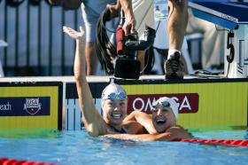 U.S. Olympic Swim Trials 2004100 Back, WomenNatalie Coughlin, USAHaley Cope, USA
