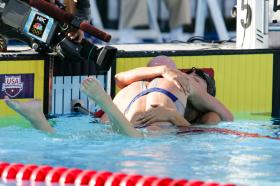 U.S. Olympic Swim Trials 2004100 Breast, WomenStaciana Stitts, USAAmanda Beard, USA