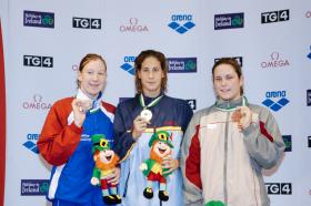 LEN SC - Dublin, IRLRebecca Cooke, GBR, 2ndErika Villaecija, ESP, 1stEva Risztov, HUN, 3rdWomen 800 Free